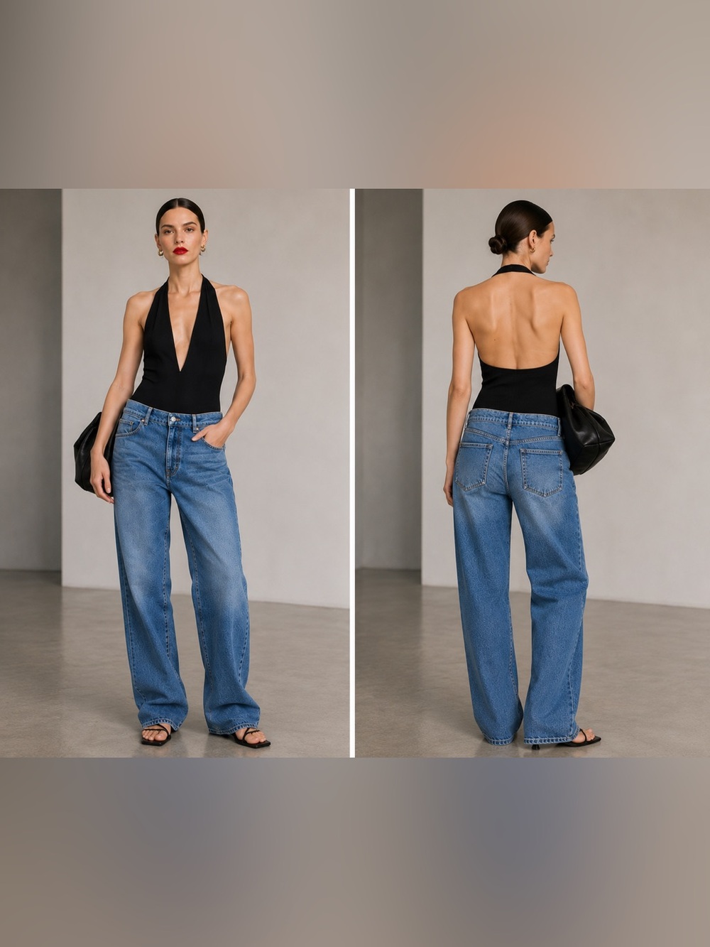 Proenza Schouler Ellsworth Slouchy Boyfriend Jeans Denim Waist Size 30 New!